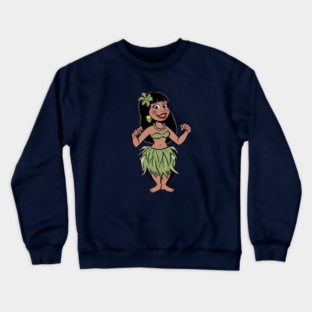 Hula traditional dance Crewneck Sweatshirt by Alexander Luminova